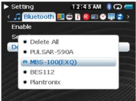 Setting Bluetooth Enable Delete All PULSAR-590A MBS-100(EXQ) BES112 Plantronix