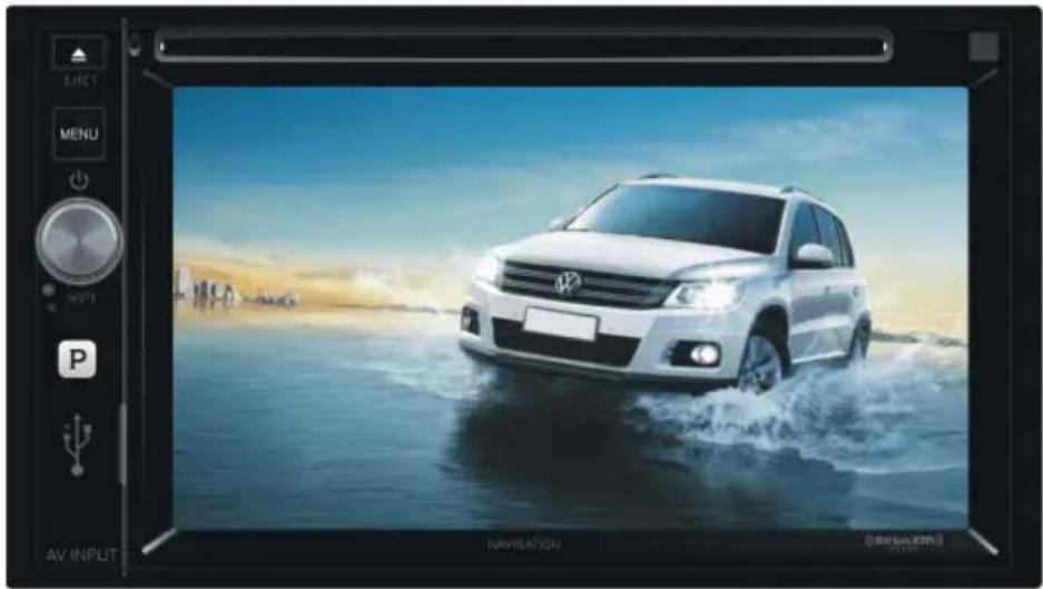 White Volkswagen car driving on water with ocean waves, displayed in a digital camera interface (no text or symbols on the vehicle itself)