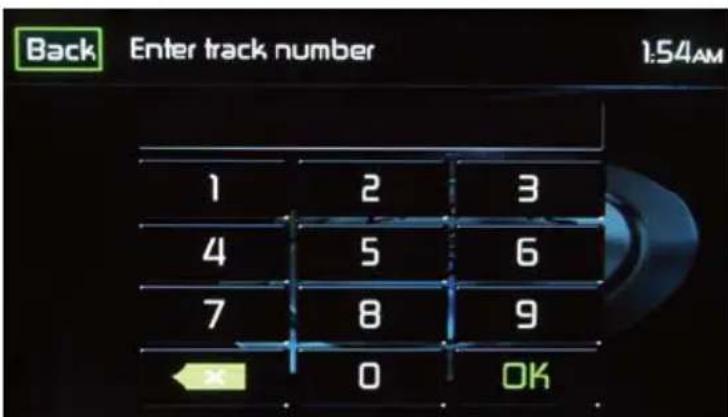 Back Enter track number 1:54AM 1 2 3 4 5 6 7 8 9 0 OK