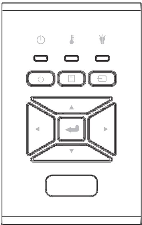 OPTOMA ZH510Te - Utiliser le panneau de contrôle - 1
