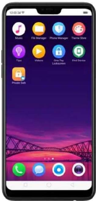 12:00:34 Music File Manager Phone Manager Theme Store Tips Videos One-Day Locksmint Find Device Private Sails