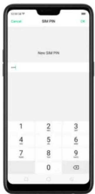 12:00:34 PM Cancel SIM PIN OK New SIM PIN 1 2 3 4 5 6 7 8 9 0