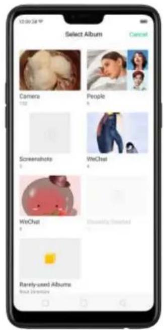 12:00:24 Select Album Camera People Screenshots WeChat WeChat Rarely-used Albums Back Direction