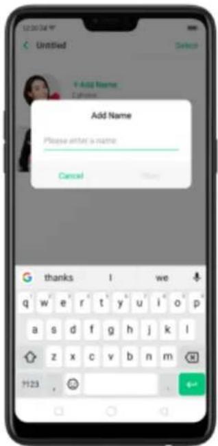 Add Name Please enter a name: Cancel