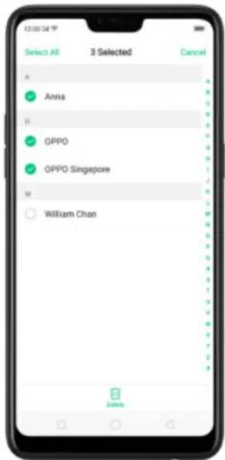 12:00:34 T Select All 3 Selected Cancel A Anna B GPPO GPPO Singapore M William Chan Sales