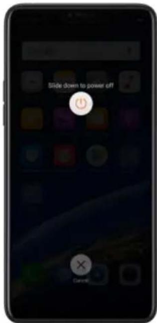 Slide down to power off Cancel