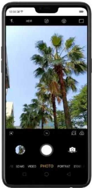 OPPO Realme 2 Pro - Switch the cameras. Click - 1