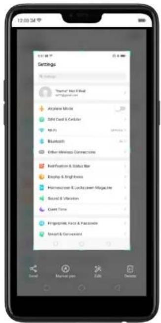 Settings Airplane Mode Data Card & Cellular AI-P1 Bluetooth Other Wireless Connections AudioFunction & Status Bar Display & Brightness HomeSearch & LocksGreen Magazine Sound & Vibration Quiet Time Fingerprint, Voice & Passionate Smart & Convexient