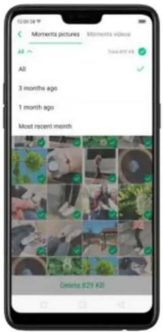 Moments pictures Moments video All 3 months ago 1 month ago Most recent month Delete $29 KB