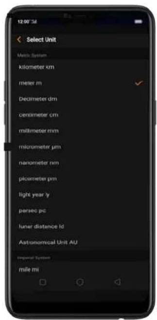12:00'3d Select Unit Metric System kilometer km meter m Decimeter dm centimeter cm millimeter mm micrometer μm nanometer nm picometer pm light year y persec pc lunar distance lc Astronomical Unit AU Imperial System mile mi