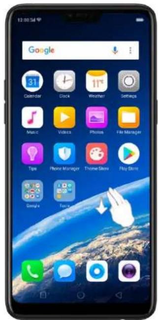 12:00:54 Google Calendar Clock Weather Settings Music Videos Photos File Manager Tips Phone Manager Theme Skins Play Skins Google Focus