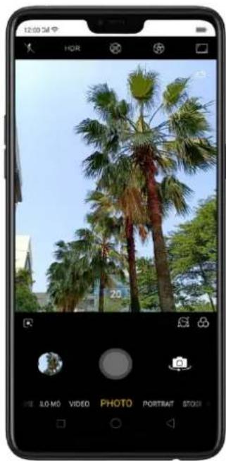 OPPO Realme 2 Pro - Switch the cameras. Click - 8