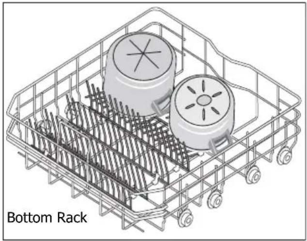 FRIGIDAIRE FGID2476S - Loading the Bottom Rack - 3