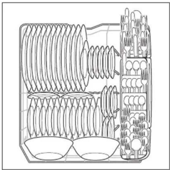 FRIGIDAIRE FGID2476S - Loading the Bottom Rack - 5