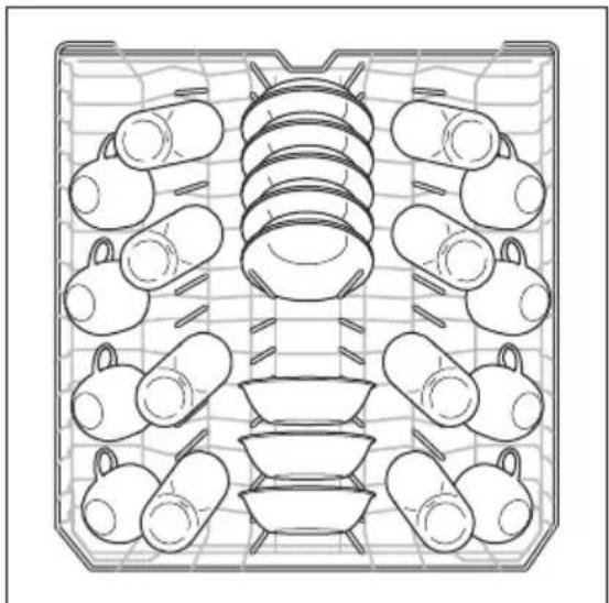 FRIGIDAIRE FGID2476S - Loading the Upper Rack - 1