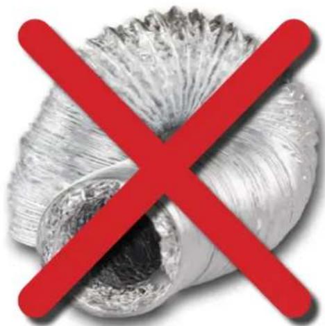 SIRIUS SL906L Excel 1200 - A reduction in the duct diameter from stated ducting size will void warranty. - 1