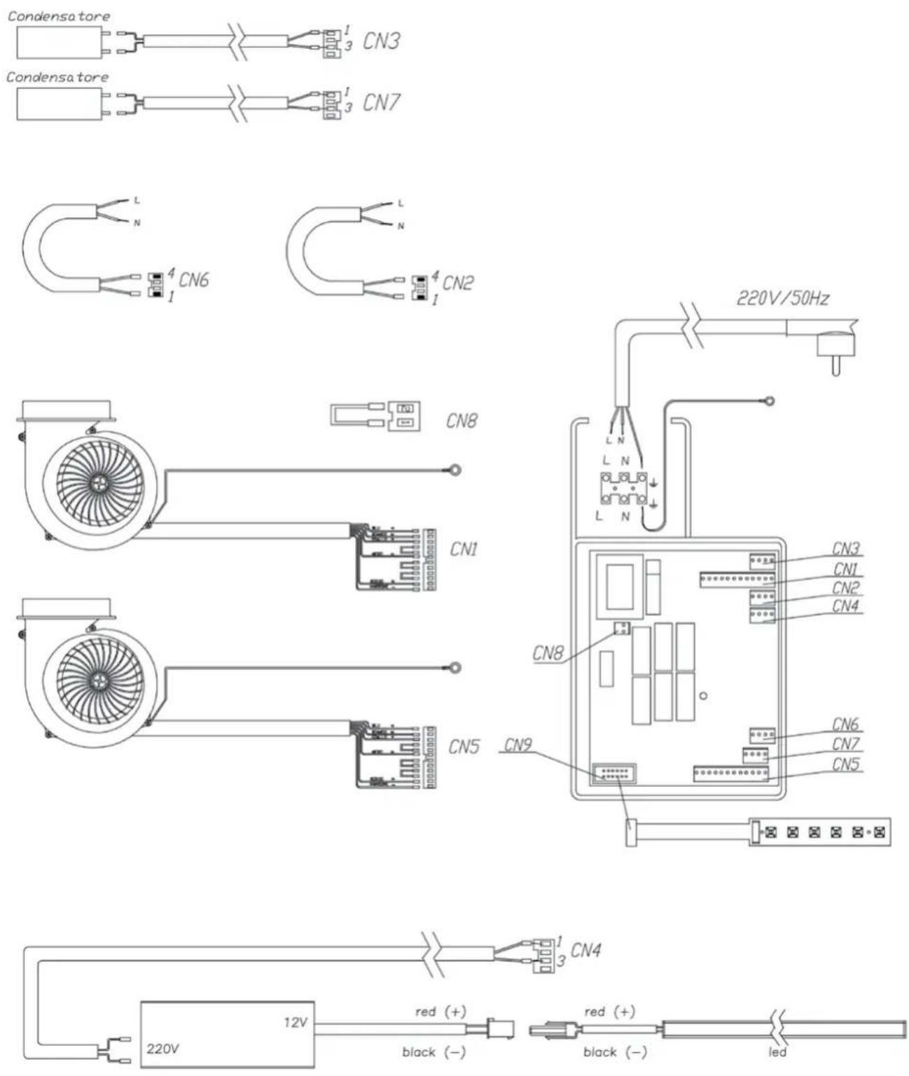 SIRIUS SL906L Excel 1200 - WIRING DIAGRAM SL906-L (1 motor) - 2