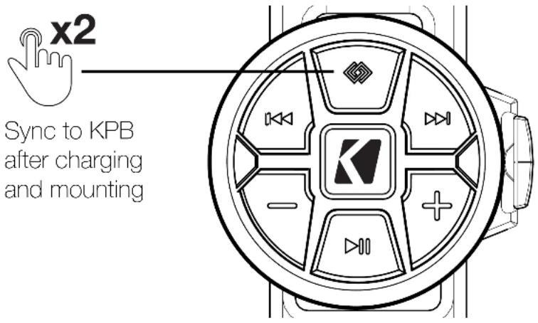 x2 Sync to KPB after charging and mounting