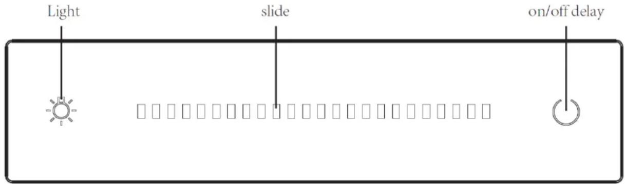 Light slide on/off delay