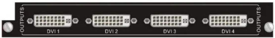 OUTPUTS DVI 1 DVI 2 DVI 3 DVI 4 OUTPUTS