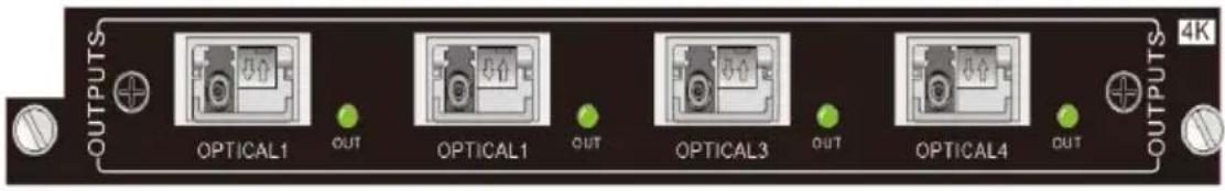 OUTPUTS OPTICAL1 OUT OPTICAL1 OUT OPTICAL3 OUT OPTICAL4 OUT OUTPUTS 4K