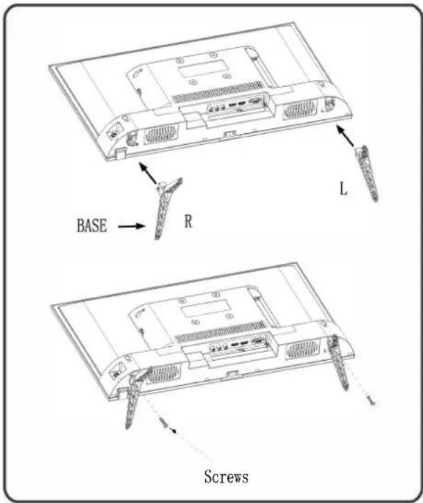 BASE → R L Screws