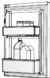 Philco PHK15BM - Door rack - 1