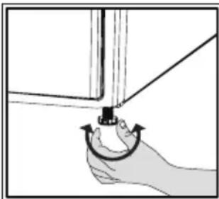 Philco PCD8H - Adjusting the feet - 1