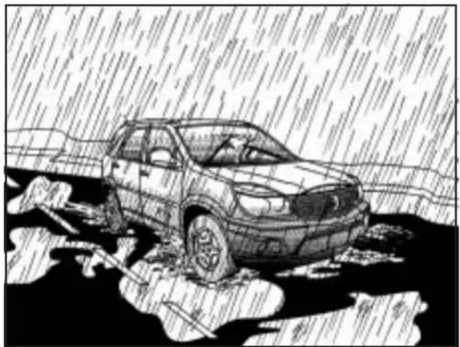 Saturn Outlook (2010) - Driving in Rain and on Wet Roads - 1