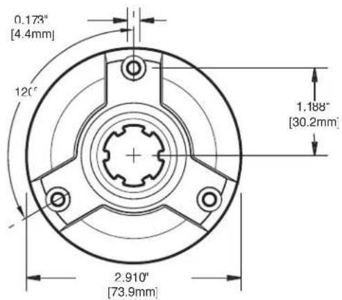0.173" [4.4mm] 120° 1.188" [30.2mm] 2.910" [73.9mm]