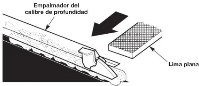 Empalmador del calibre de profundidad Lima plana