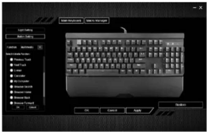 Sven KB-G9500 - Призначення мультимедійних функцій в режимі Multimedia - 1