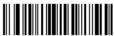 Black and white barcode image with vertical lines and a central dot