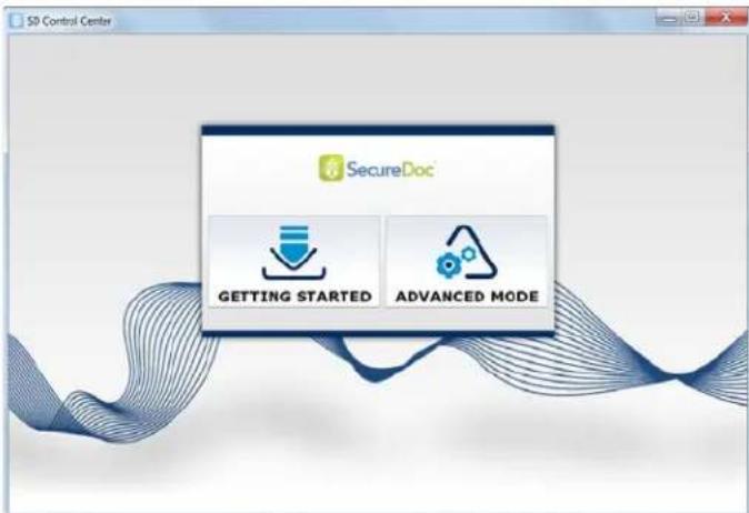 SD Control Center SecureDoc GETTING STARTED ADVANCED MODE