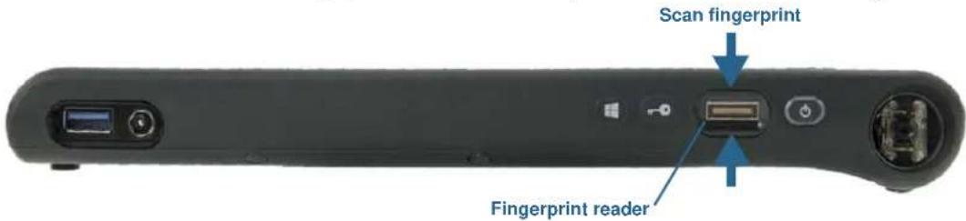 Scan fingerprint Fingerprint reader