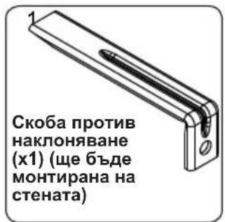 Скоба против наклоняване (x1) (ще бъде монтирана на стената)