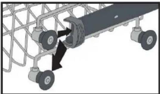 VOX LC4745E - Top basket height adjustment - 2