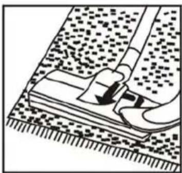 VOX SL159R - Dual-position carpet / floor brush. - 2