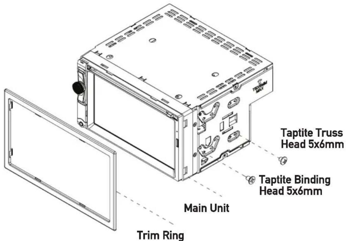 TAPTITE TRUSS Head 5x6mm TAPTITE Binding Head 5x6mm Main Unit Trim Ring