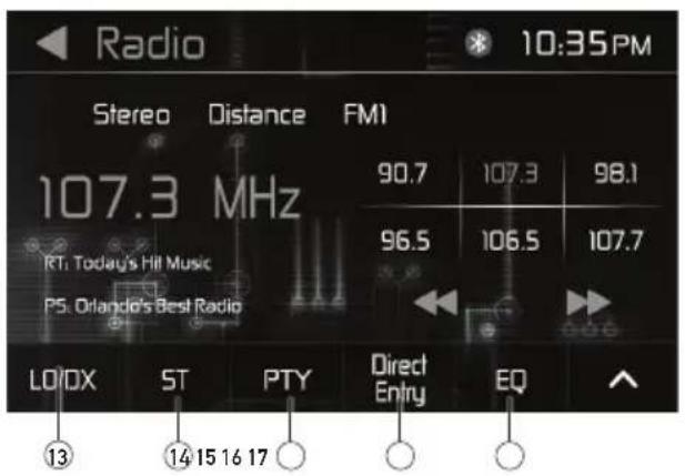 Radio 10:35PM Stereo Distance FMI 107.3 MHz 90.7 107.3 98.1 96.5 106.5 107.7 LO/DX ST PTY Direct EQ ⑬ ⑭ ⑮ ⑯ ⑰ ⑱ ⑲ ⑳ ㉑ ㉒ ㉓ ㉔ ㉕ ㉖ ㉗ ㉘ ㉙ ㉚ ㉛ ㉜ ㉝ ㉞ ㉟ ㉳ ㉻ ㉼ ㉝ ㉞ ㉟ ㉳ ㉟ ㉟ ㉟ ㉟ ㉟ ㉟ ㉟ ㉟ ㉟ ㉟ ㉟ ㉟ ㉟ ㉟ ㉟ ㉟ ㉟ ㉟ ㉟ ㉟ ㉟ ㉟ ㉟ ㉟ ㉟ ㉟ ㉟ ㉟