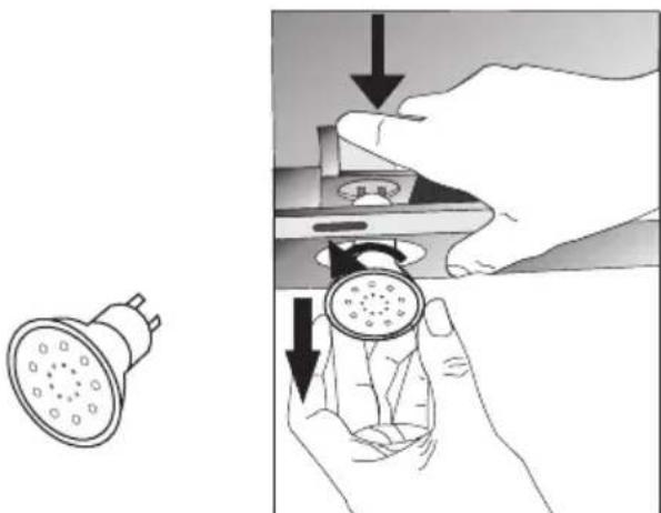 VOX CGL 950 IX - Replacement of Halogen Lamp - 1