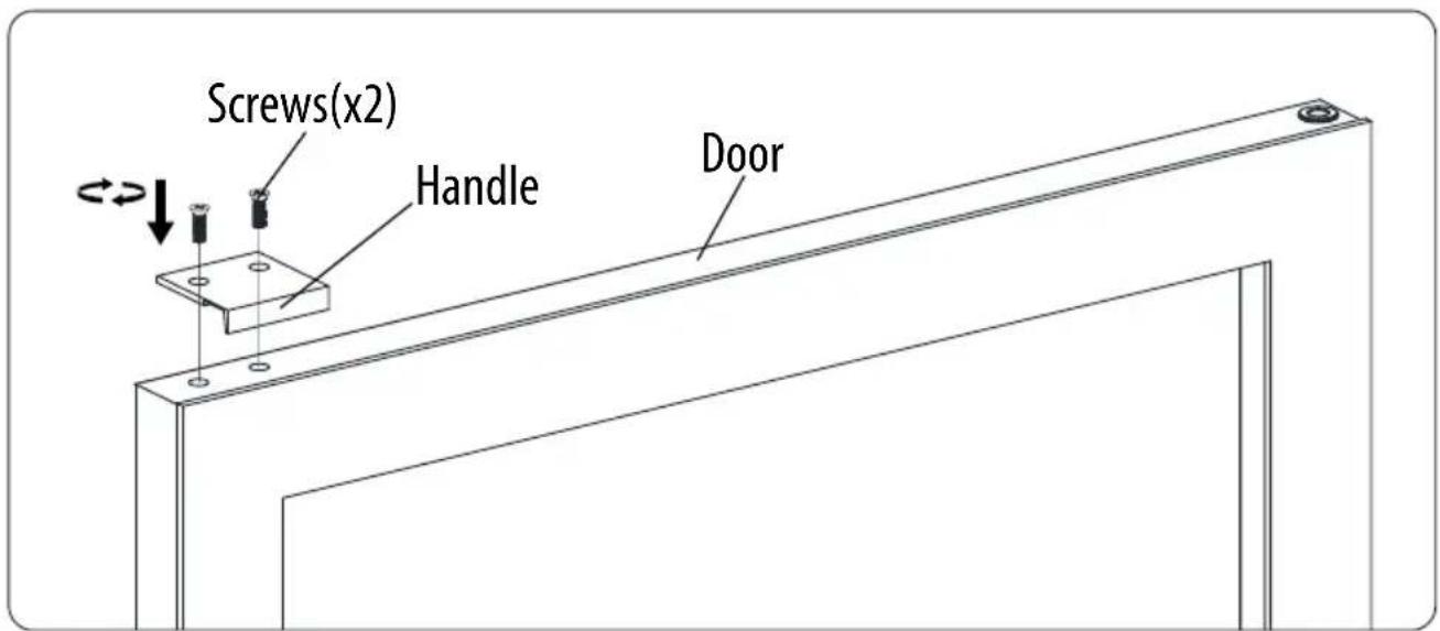 Screws(x2) Handle Door