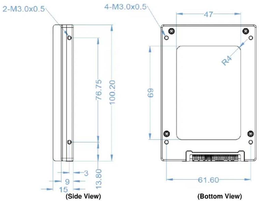 Advantech SQFlash 920 - Physical Dimension - 2