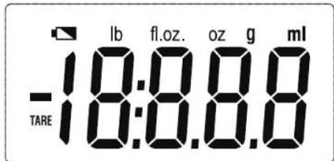 -18:0.0.0 TARE lb fl.oz. oz g ml