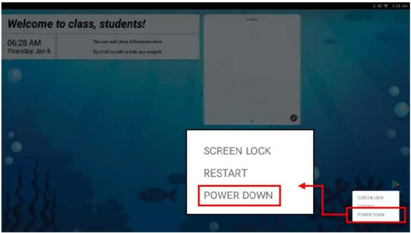 Welcome to class, students! 06:28 AM Thursday, Jan 6 You can add class information here. Tap hold to edit or hide any widgets SCREEN LOCK RESTART POWER DOWN SCREEN LOCK RESTART POWER DOWN