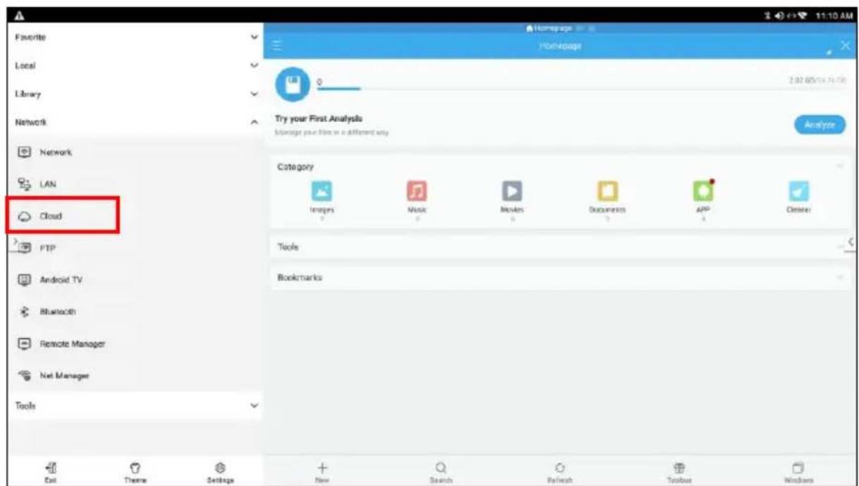Favorite Local Library Network Network LAN Cloud FTP Android TV Bluetooth Remote Manager Net Manager Tools Homepage Homepage Try your First Analysis Manage your files in a different way Category Images Music Movies Documents APP Options Tools Bookmarks Exit Theme Settings New Search Refresh Toolbox Windows