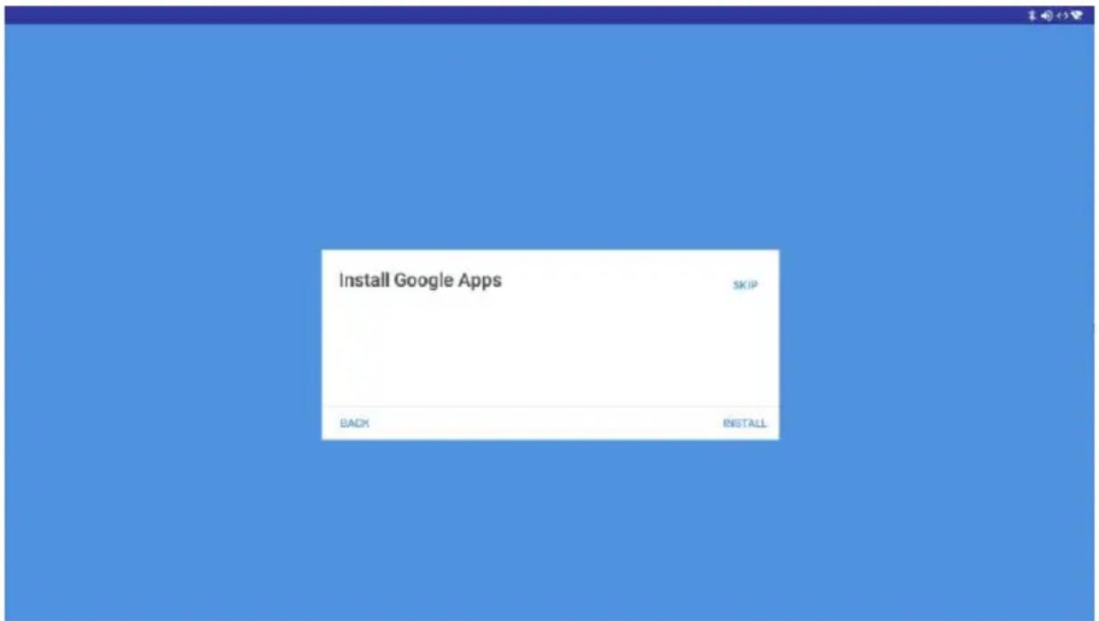 Install Google Apps SKIP BACK INSTALL
