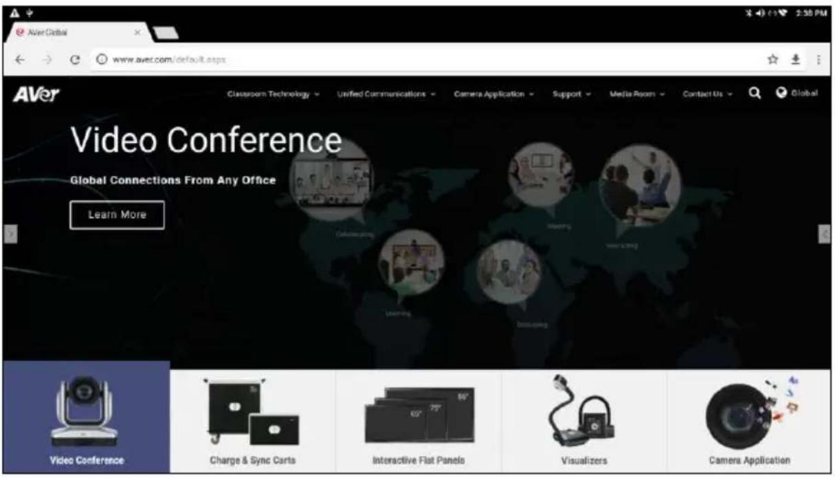 Aver Global www.aver.com/default.aspx Classroom Technology Unified Communications Camera Application Support Media Room Contact Us Global Video Conference Global Connections From Any Office Learn More Video Conference Charge & Sync Carts Interactive Flat Panels Visualizers Camera Application