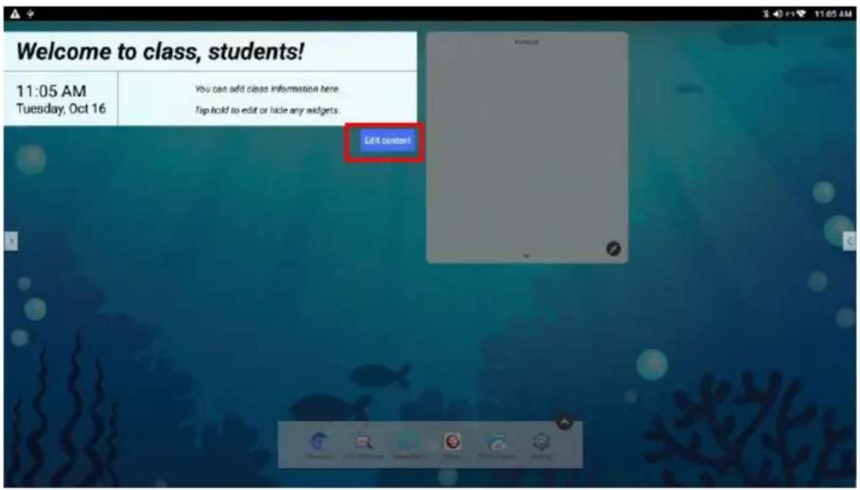 Welcome to class, students! 11:05 AM Tuesday, Oct 16 You can add class information here. Tap hold to edit or hide any widgets. Edit opinion!