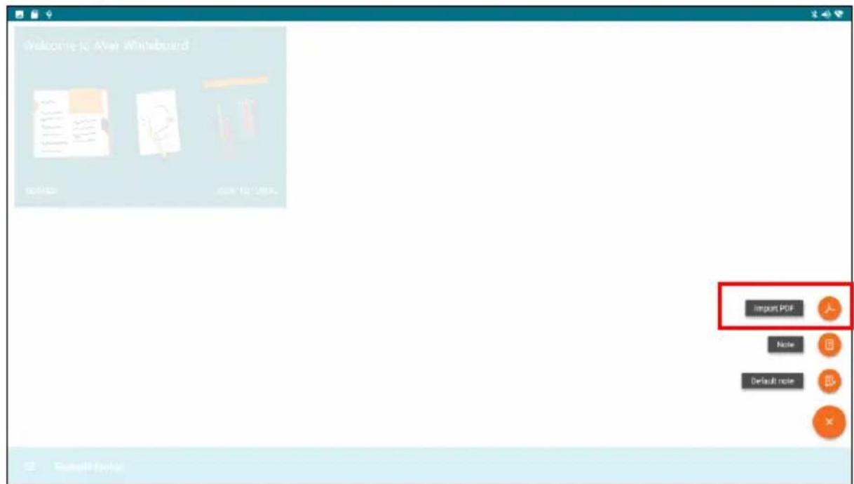 Welcome to Even Whiteboard Import PDF Note Default note Exit